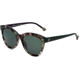 Carolina Herrera Women's Cat Eye Green Havana Sunglasses